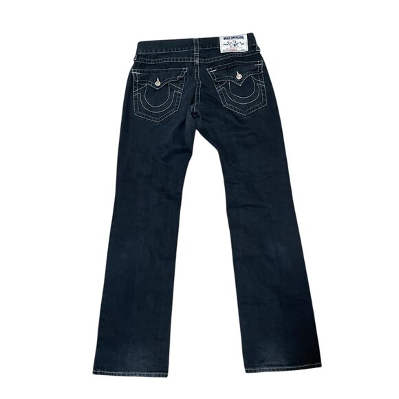 True Religion  Basic Straight World Tour 5 Pocket Denim Blue Jeans Men's Sz 31 - Picture 8 of 10